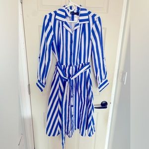 Blue and White Stripped Dress